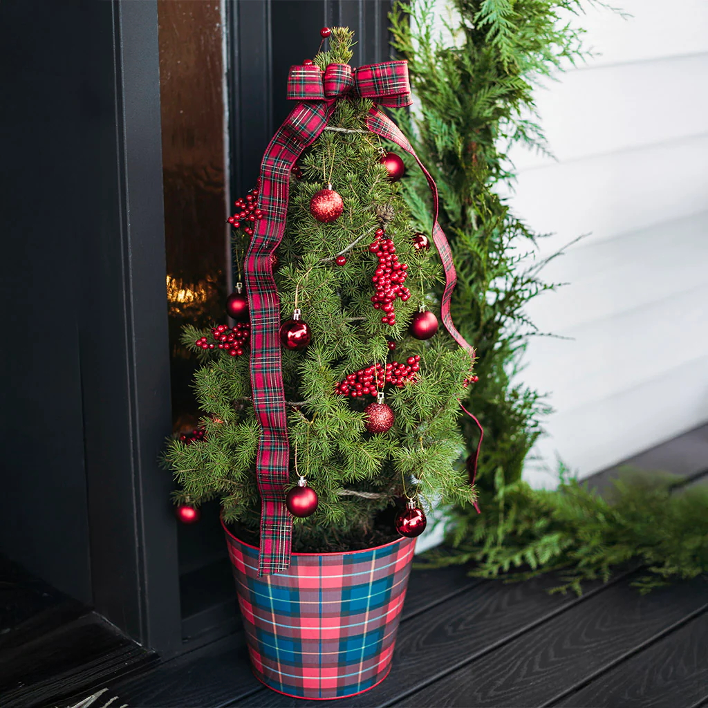 Perfect Plaid Living Christmas Tree - 2 Gallons - Image 7