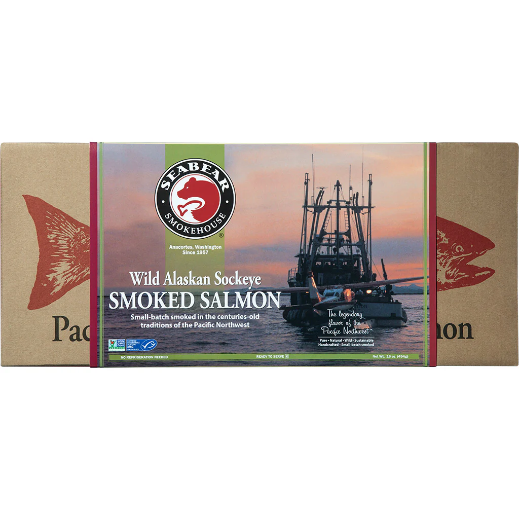 Wild Alaskan Sockeye Smoked Salmon - 1LB - Image 3